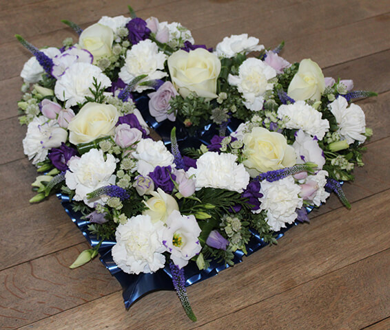 Oadby Funeral Flowers, Wigston Funeral Flowers, Open Heart Tribute, traditional style, male