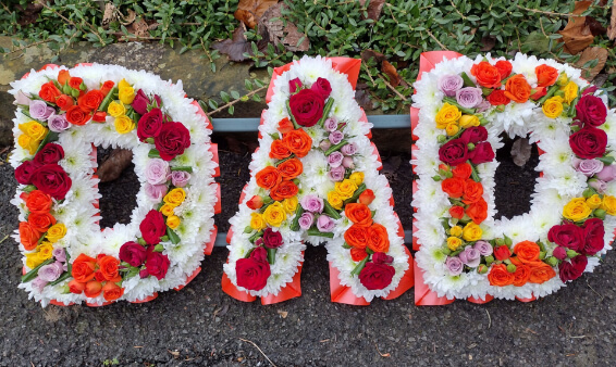 Oadby Funeral flowers, Wigston Funeral Flowers, Market Harborough Funeral Flowers, Leicester Funeral Flowers, DAD tribute